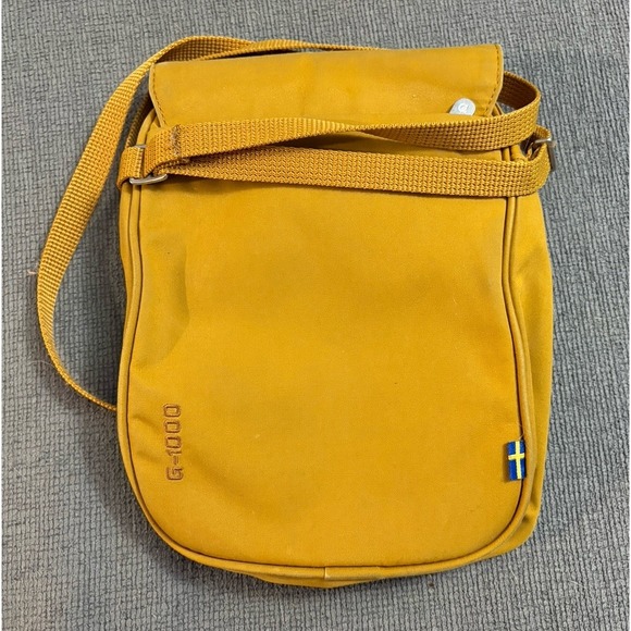 Fjallraven Greenland G-1000 Crossbody  Hiking Travel Bag 6.5"x9" Yellow Oxide - Picture 2 of 9